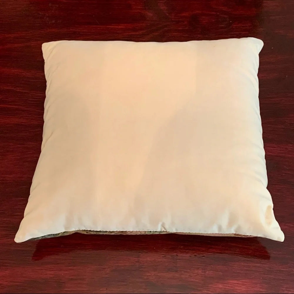 Vintage Italian tapestry decorative throw pillow